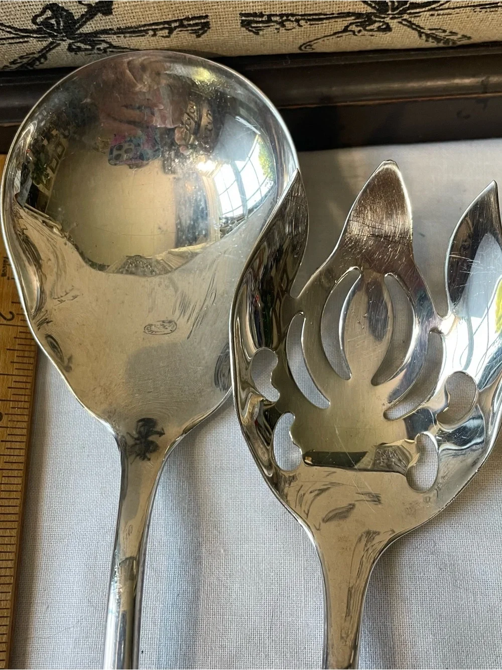 Vintage silver plated serving piece set Italy